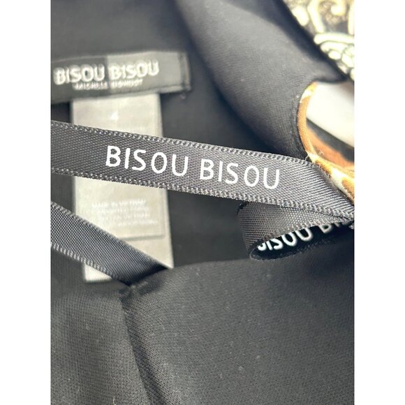 Bisou Bisou Dress 4 Mini Animal Print Brown Grey Sleeveless Party Occasion Gift - Picture 17 of 17